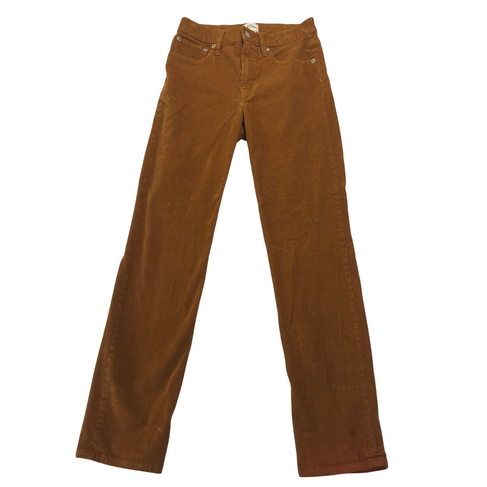 J. Crew Factory Women's Corduroy Trousers in Warm Brown